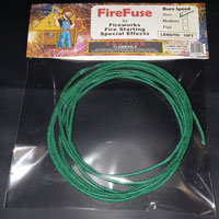 Green Slow Safety Fuse (30 sec/ft) - Twisted Thunder Fireworks